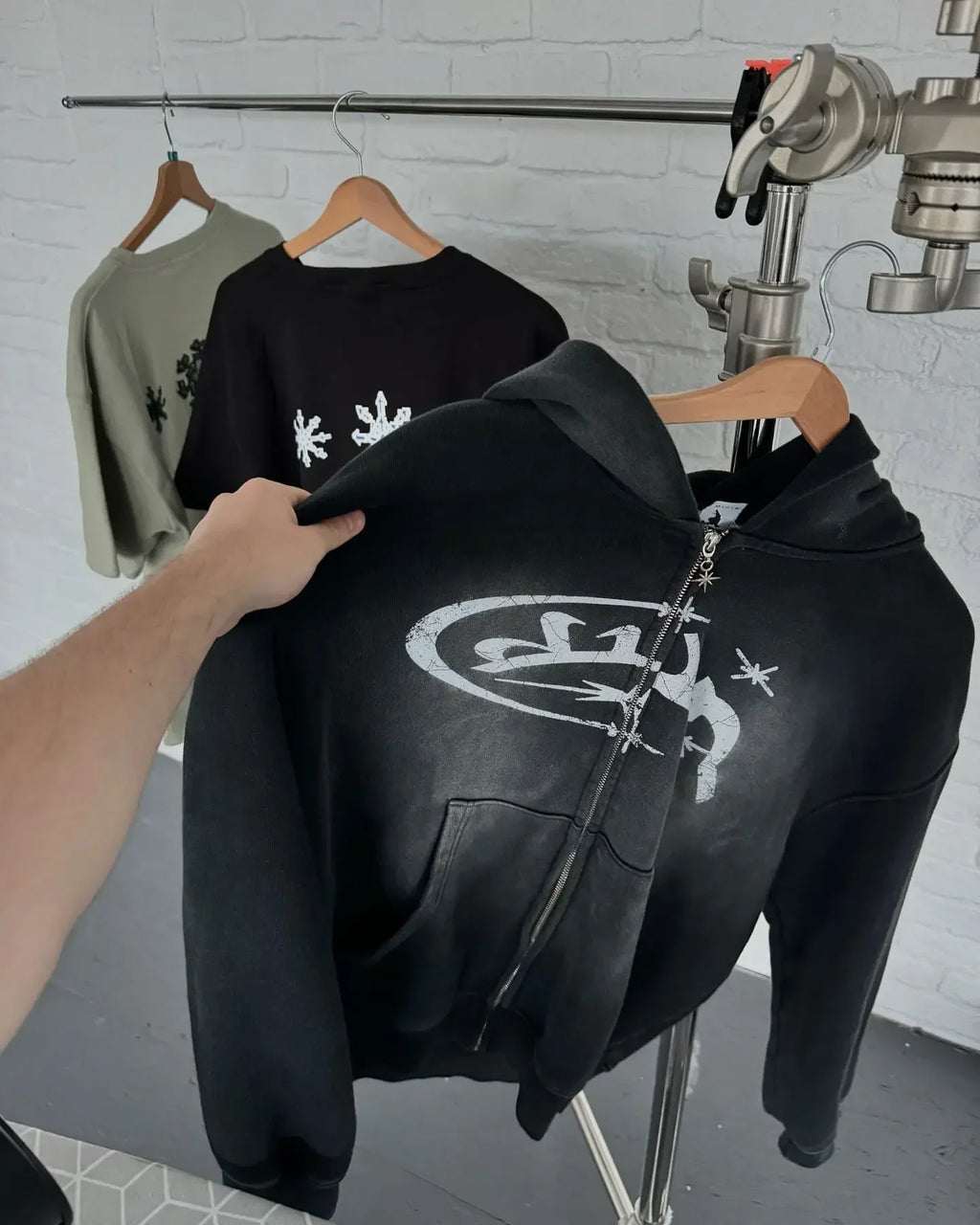 Y2k Vintage Hoodie Women Fashion Print Zip Up Hoodies New Harajuku Hip Hop Long Sleeve Coats Loose Hooded Sweatshirt Streetwear