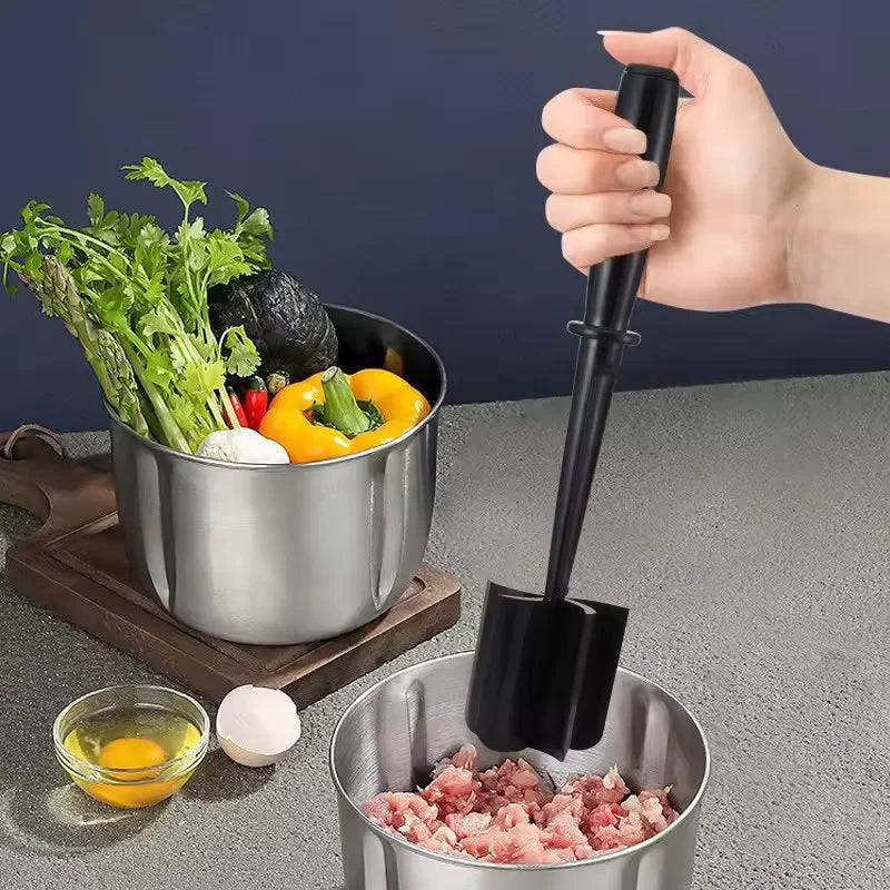 Meat Chopper Hamburger Chopper Premium Heat Resistant Masher And Smasher For Hamburger Meat Ground Beef Ground Turkey Potato