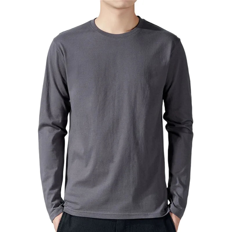 Men's Cotton Long Sleeve T-Shirt