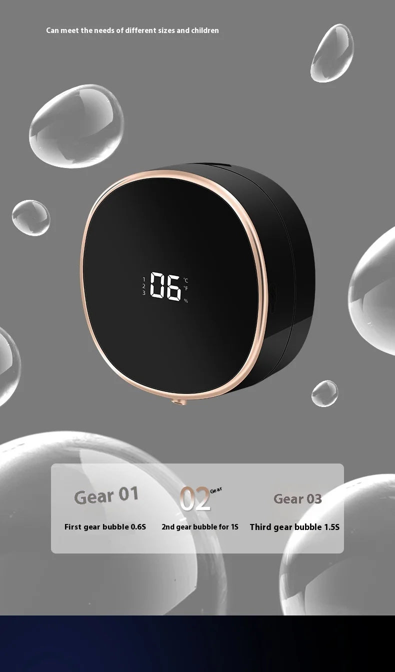 Automatic Rechargeable Electric Wall Mount Auto Dish Liquid Soap Dispenser Sensor Foaming Smart Touchless for Kitchen Bathroom