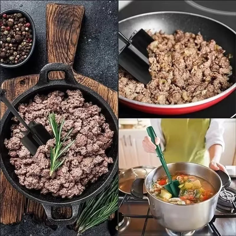 Meat Chopper Hamburger Chopper Premium Heat Resistant Masher And Smasher For Hamburger Meat Ground Beef Ground Turkey Potato