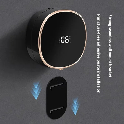 Automatic Rechargeable Electric Wall Mount Auto Dish Liquid Soap Dispenser Sensor Foaming Smart Touchless for Kitchen Bathroom