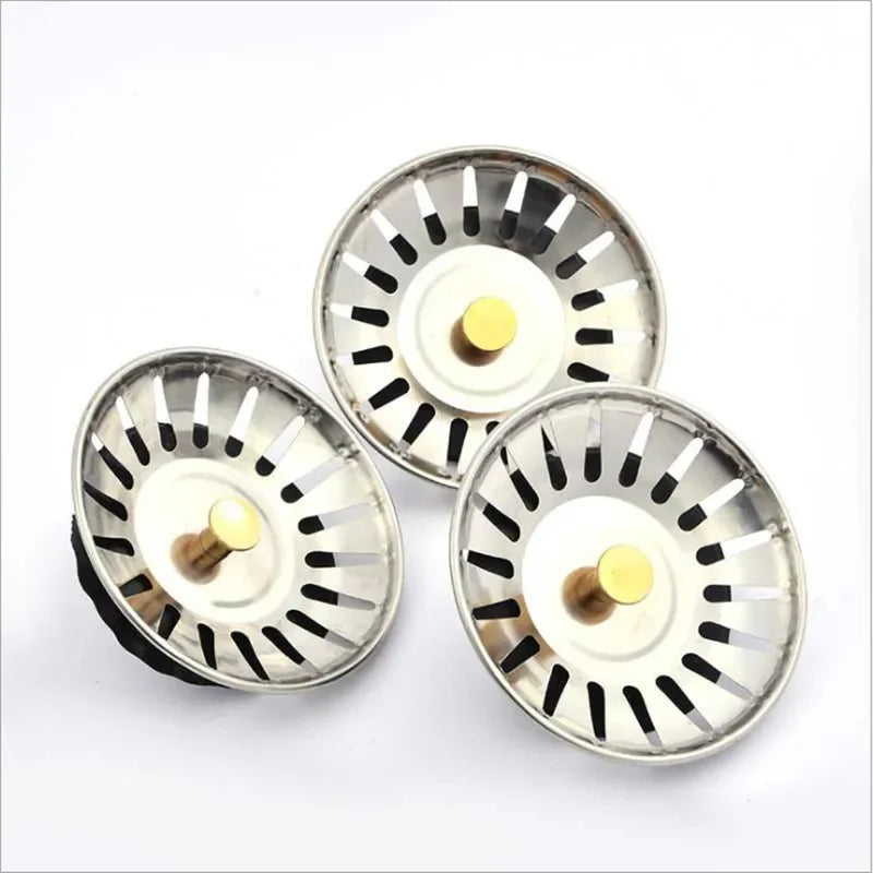 Stainless Steel Pool Bathtub Hair Catcher Stopper Bathroom Sink Strainer Waste Sink Filter Plug Kitchen Sink Accessories Tools