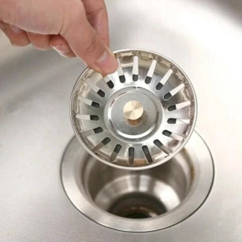 Stainless Steel Pool Bathtub Hair Catcher Stopper Bathroom Sink Strainer Waste Sink Filter Plug Kitchen Sink Accessories Tools