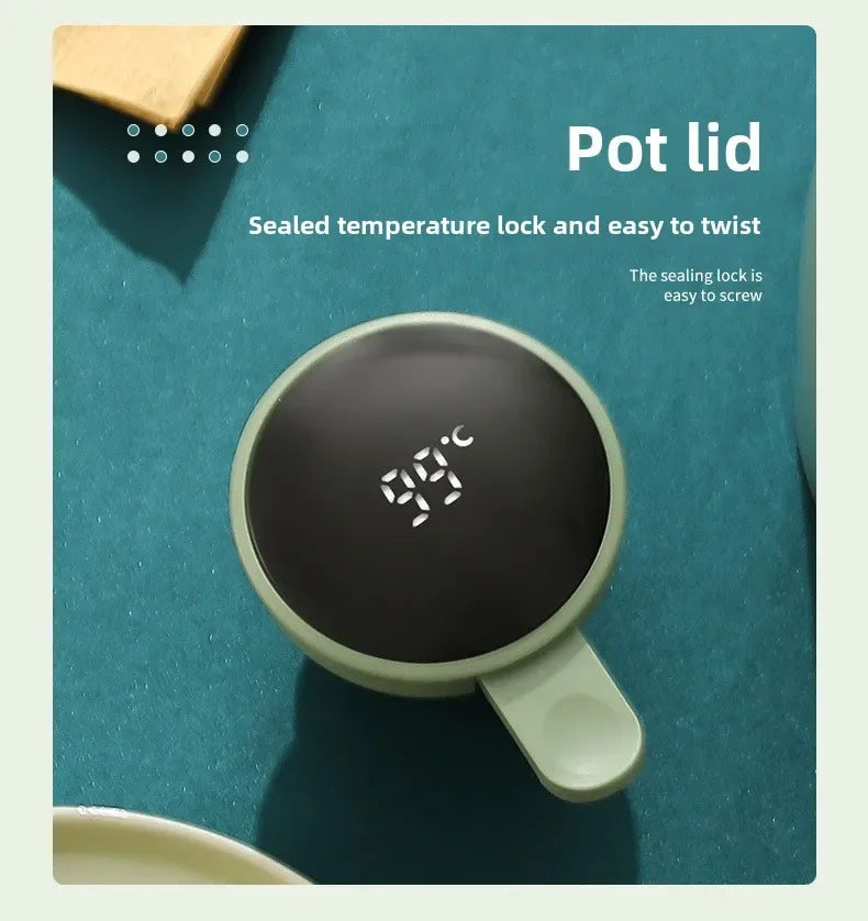 Digital Display Thermal Kettle for Household Thermos Vacuum Flasks with Glass Liner Large Capacity Water Bottle for Coffee