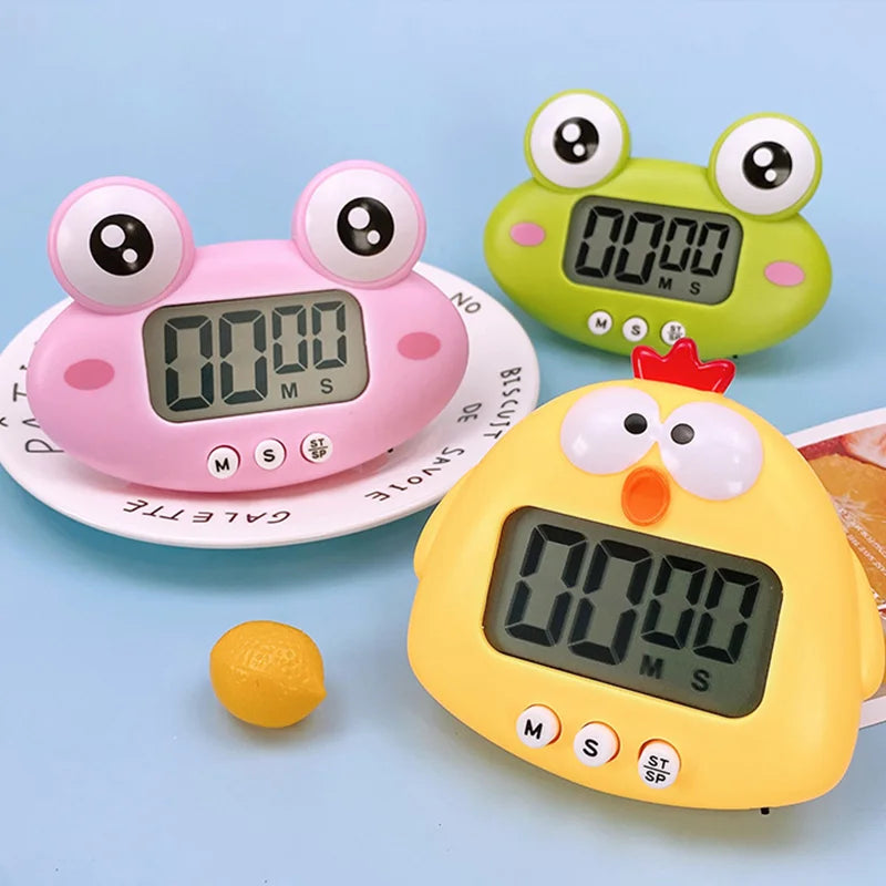 Digital Timer For Kid Study Kitchen Countdown Alarm Clock Child Study Timer Cute Animals Timer Kitchen Cooking Gadgets Gift New