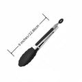 7/9/12inch Silicone Non-slip BBQ Grilling Tongs Salad Bread Cooking Clip Clamp Serving Utensils Kitchen Stainless Steel Tong