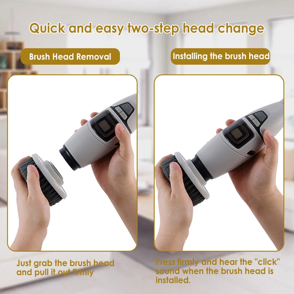 Electric Bathroom Cleaning Brush 10 in 1 Multifunctional Household Wireless Electric Spin Scrubber Cleaning for Kitchen Toilet